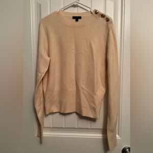J. Crew Cream Crew Neck Sweater Timeless Knit Design